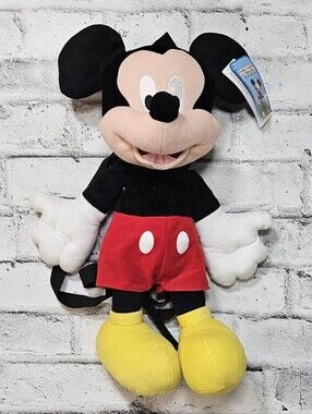 Disney Mickey Mouse Clubhouse Plush Backpack Kids Character Bag NWT